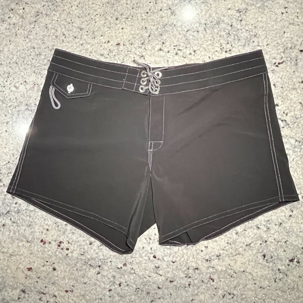 Women’s Birdwell’s Beach Britches, sz 14, Matte Black, 405 Boardshorts Surf
